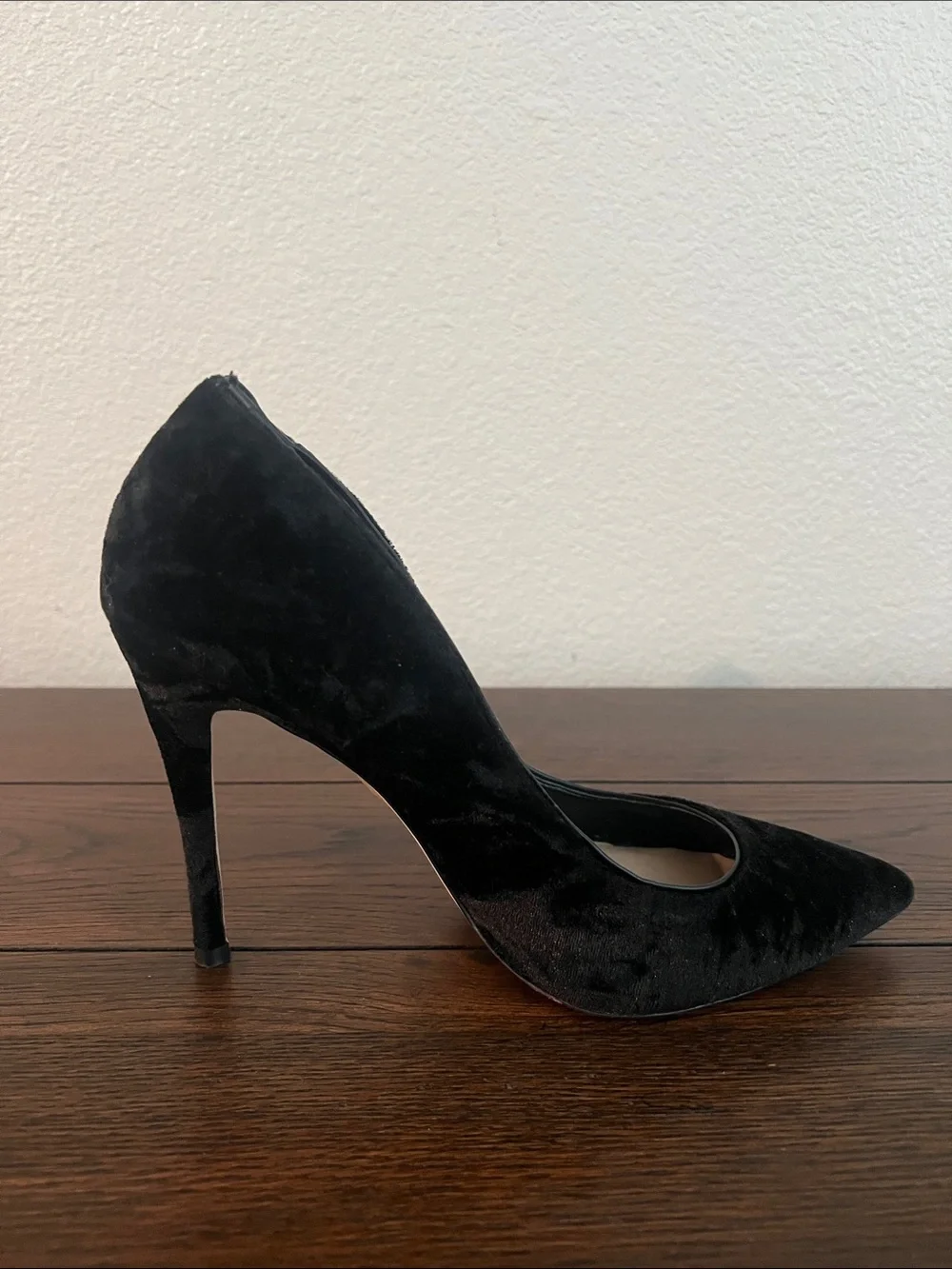 Aldo Black Suede Pointed-Toe Stiletto Heels
